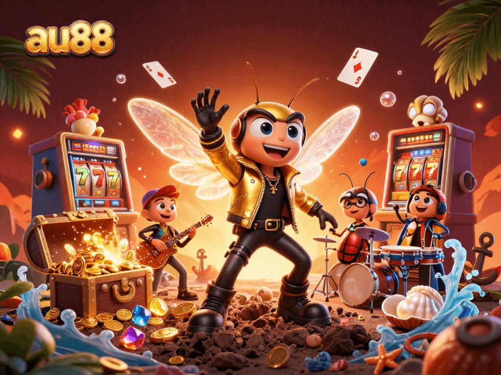 Experience thrilling games at au88 with vibrant characters and rich casino elements.