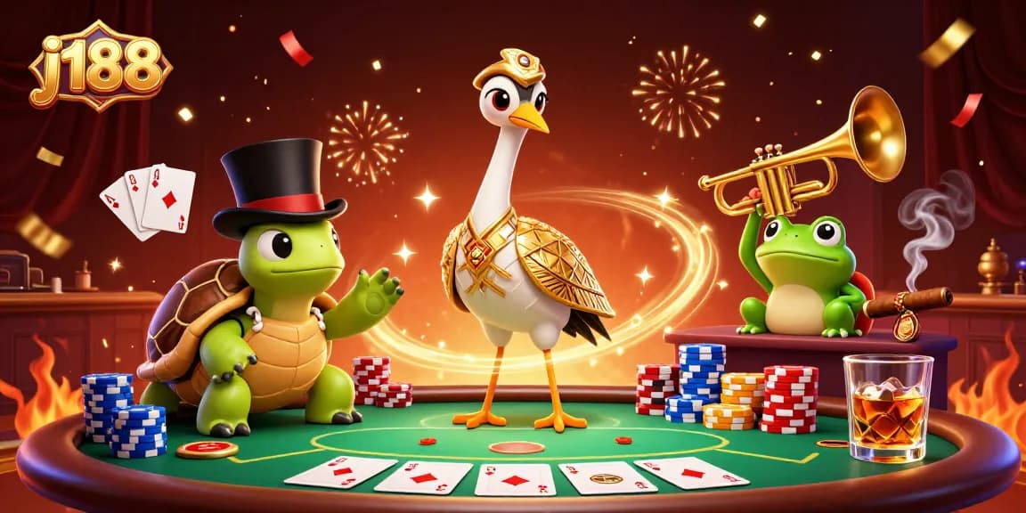 Experience thrilling gameplay with j188 at a vibrant speakeasy casino scene featuring dynamic characters.