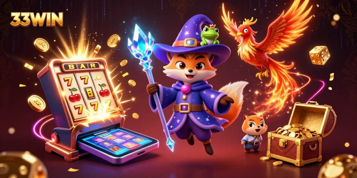 Spin to win at 33WIN with captivating slot machine jackpots and dynamic gaming elements.