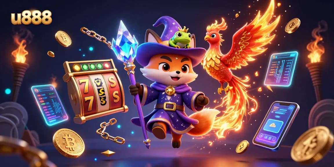 Spin slots and win with u888 in a vibrant, enchanted 3D casino adventure