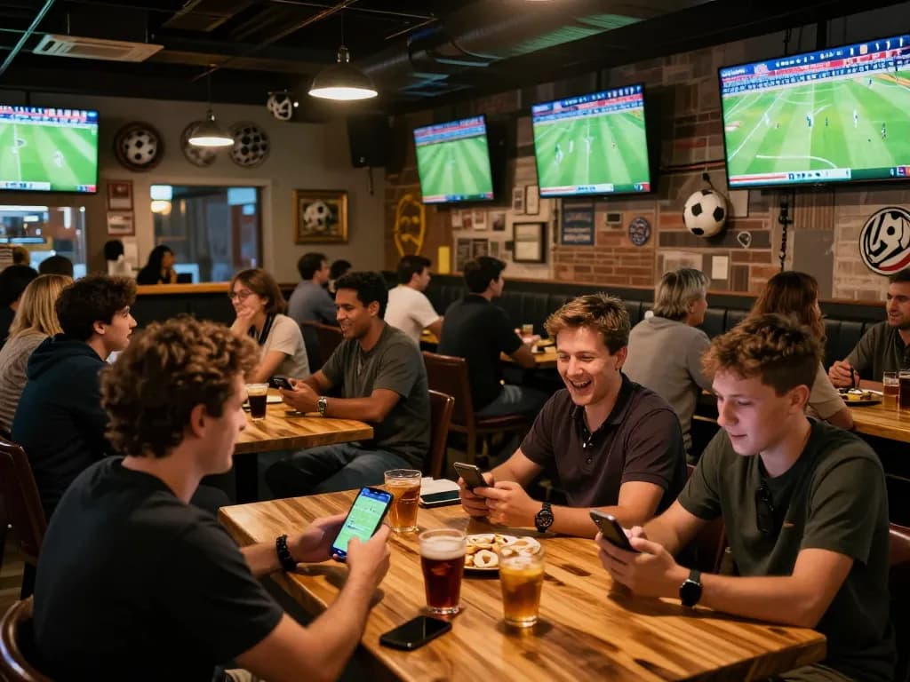 Watch exciting matches with socolive2 at a lively sports bar, engaging fans and live betting.