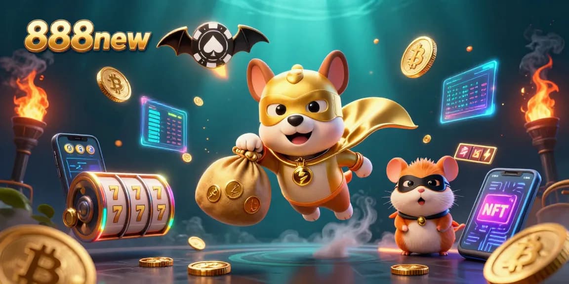 Win big with 888new at this vibrant, animated casino adventure featuring superheroes and slots.