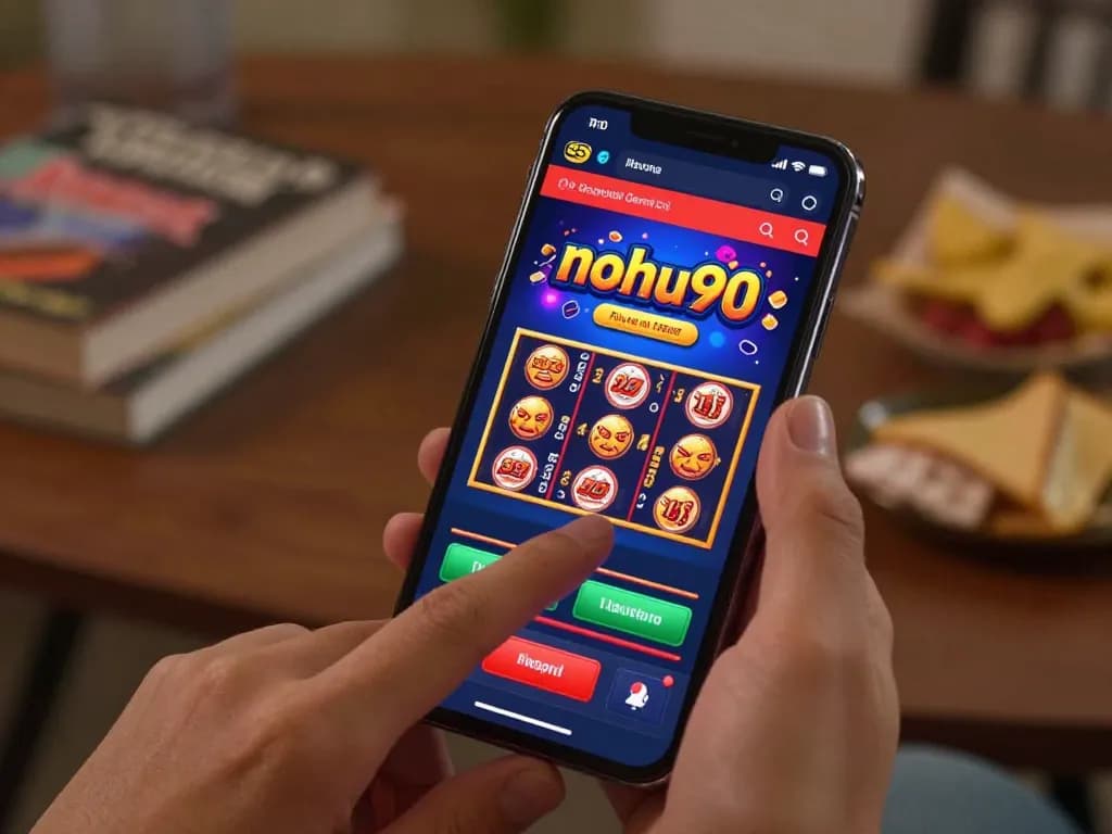Engaging gameplay on the nohu90 online casino platform with live betting action on a smartphone